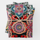 Cosmopolitan  Retro Patroon Inpakpapier Vel (In situ)