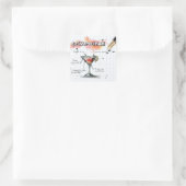 Cosmopolitan Vierkante Sticker (Tas)