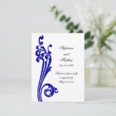 Cosmopolitische bloei en kronkels RSVP Kaart (Staand voorkant)