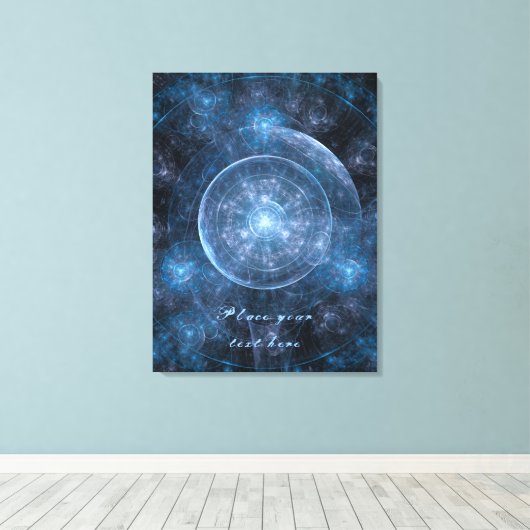 Cosmos Achtergrond 001 Canvas Afdruk (Insitu (Houten vloer))