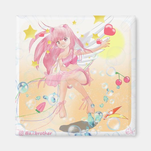 Cosmos Angel Magnet (Voorkant)