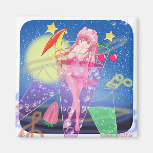 Cosmos Bachelor Party Magnet (Voorkant)