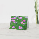 Cosmos bipinnatus Bloemen Kaart (Voorkant)