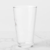 cosmos bloemontwerp - Minimalistische fijne lijn  Glas (Links)