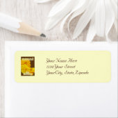 Cosmos Bridal Shower Invitation Address Label (Insitu)