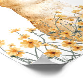 Cosmos Bunny Flower Woodland kwekerij Decor Poster (Hoek)