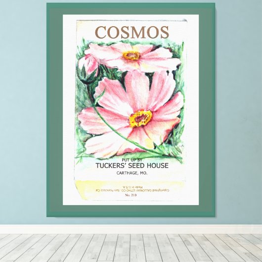 Cosmos Canvas Afdruk (Insitu (Houten vloer))
