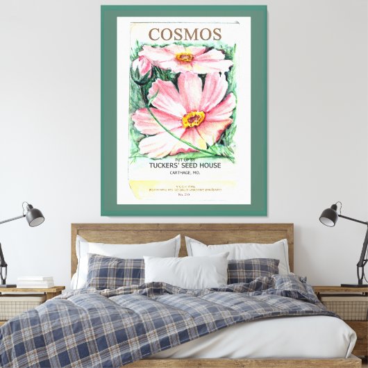 Cosmos Canvas Afdruk (Insitu (Slaapkamer))