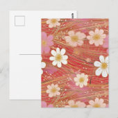 Cosmos Chiyogami Briefkaart (Voorkant / Achterkant)