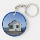 Cosmos Cottage Sleutelhanger met Logo en foto (Achterkant)