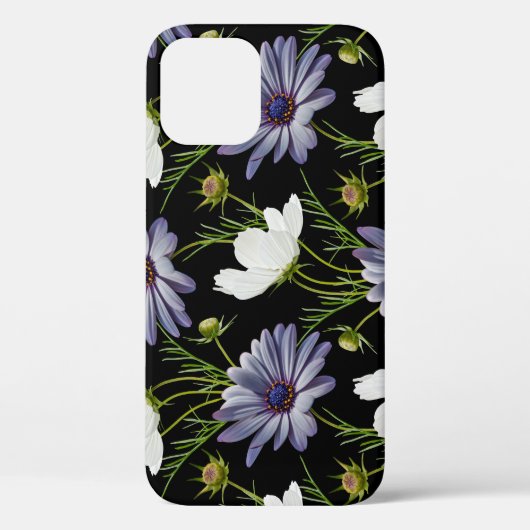Cosmos Daisy Bloemen Naadloze Collage Case-Mate iPhone Case (Achterkant)