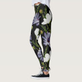 Cosmos Daisy Bloemen Naadloze Collage Leggings (Links)