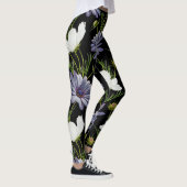 Cosmos Daisy Bloemen Naadloze Collage Leggings (Rechts)
