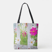 Cosmos Flower Garden Tote Bag (Achterkant)