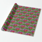 Cosmos Flower Natuur Pattern Cadeaupapier (Uitgerold)
