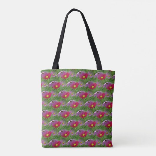 Cosmos Flower Natuur Pattern Tote Bag (Achterkant)