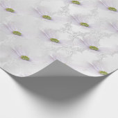 Cosmos flower op White Wedding Elegance Cadeaupapier (Hoek)