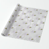 Cosmos flower op White Wedding Elegance Cadeaupapier (Uitgerold)