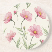 Cosmos Flower Sandstone Drink Onderzetter (Voorkant)