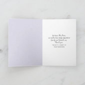 Cosmos Flower Sympathy Bedankt van familie Kaart (Binnen)