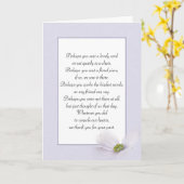 Cosmos Flower Sympathy Bedankt van familie Kaart (Gele Bloem)