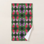 Cosmos Flower Trio Abstract Bad Handdoek (Handdoek)