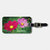 Cosmos Flower Trio Personalized Bagagelabel (Voorkant horizontaal)