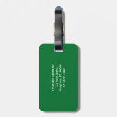 Cosmos Flower Trio Personalized Bagagelabel (Achterkant verticaal)