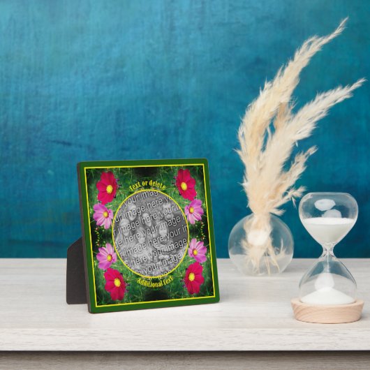 Cosmos Flowers Creëer Uw Eigen Foto Fotoplaat (Insitu)