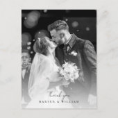 Cosmos Flowers Dank u Foto Bruiloft Briefkaart (Voorkant)