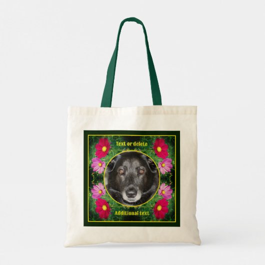 Cosmos Flowers Lijst Creëer Uw eigen foto Tote Bag (Achterkant)