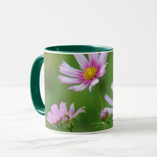 Cosmos Flowers Mok (Voorkant links)