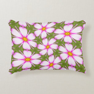 Cosmos Flowers Pattern Accent Kussen