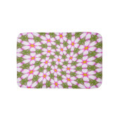 Cosmos Flowers Pattern Badmat (Voorkant)