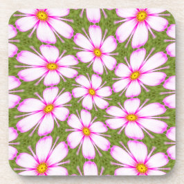 Cosmos Flowers Pattern Bier Onderzetter