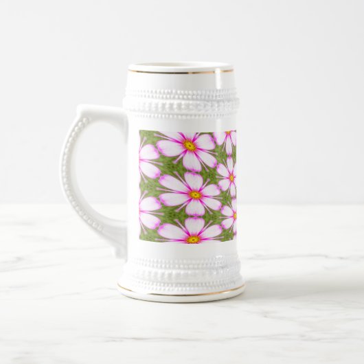 Cosmos Flowers Pattern Bierpul (Links)