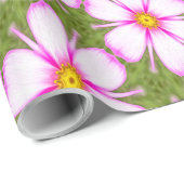 Cosmos Flowers Pattern Cadeaupapier (Rol Hoek)