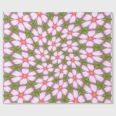 Cosmos Flowers Pattern Cadeaupapier (Vlak)