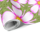 Cosmos Flowers Pattern Cadeaupapier (Rol Hoek)
