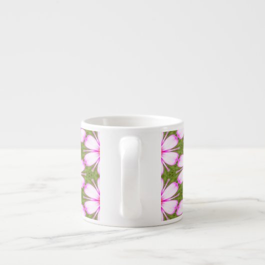 Cosmos Flowers Pattern Espresso Kop (Achterkant)