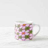 Cosmos Flowers Pattern Espresso Kop (Rechts)