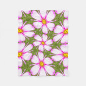Cosmos Flowers Pattern Fleece Deken (Voorkant)