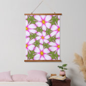 Cosmos Flowers Pattern Hangend Wandkleed (Slaapkamer)