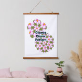 Cosmos Flowers Pattern Hangend Wandkleed (Slaapkamer)