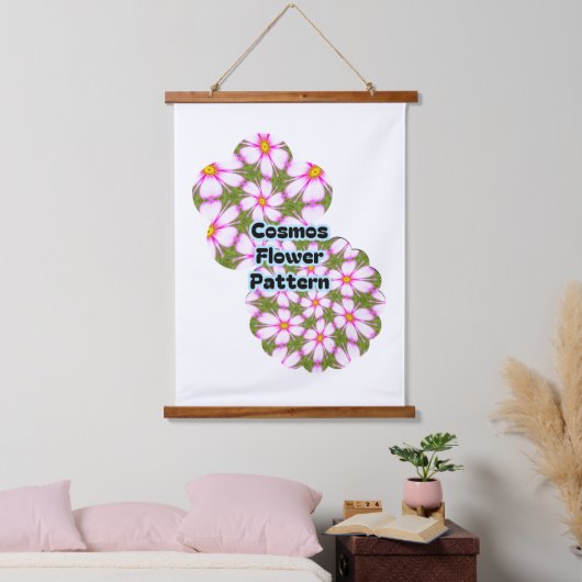 Cosmos Flowers Pattern Hangend Wandkleed (Slaapkamer)