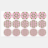 Cosmos Flowers Pattern Labels (Vel)