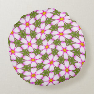 Cosmos Flowers Pattern Rond Kussen