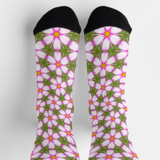 Cosmos Flowers Pattern Sokken (Top)