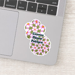 Cosmos Flowers Pattern Sticker