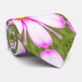 Cosmos Flowers Pattern Stropdas (Opgerold)